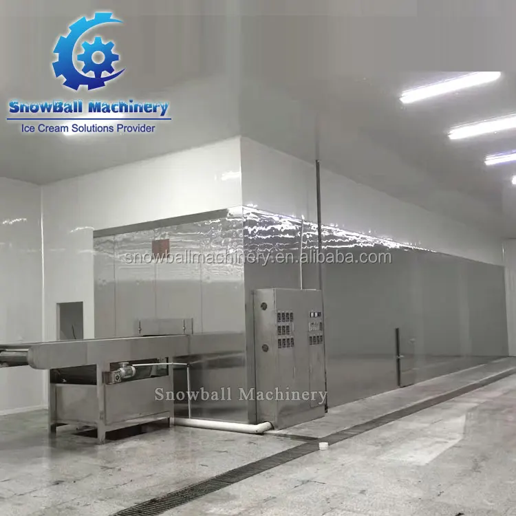 Industrial food processing machine ice cream tunnel freezer iqf tunel