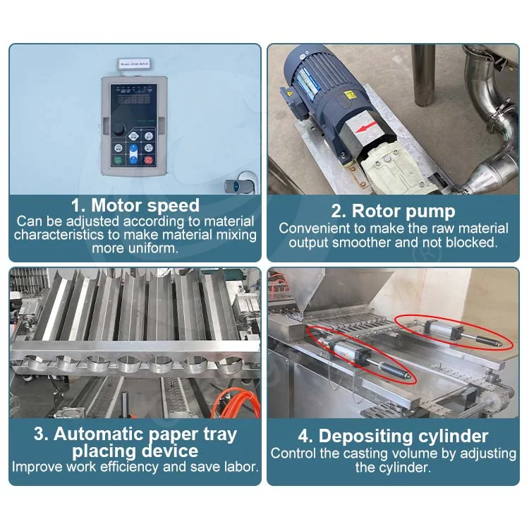 ORME Full Automatic Small Muffin Chiffon Cake Pastry Make Production Line Industrial Machine for Cake