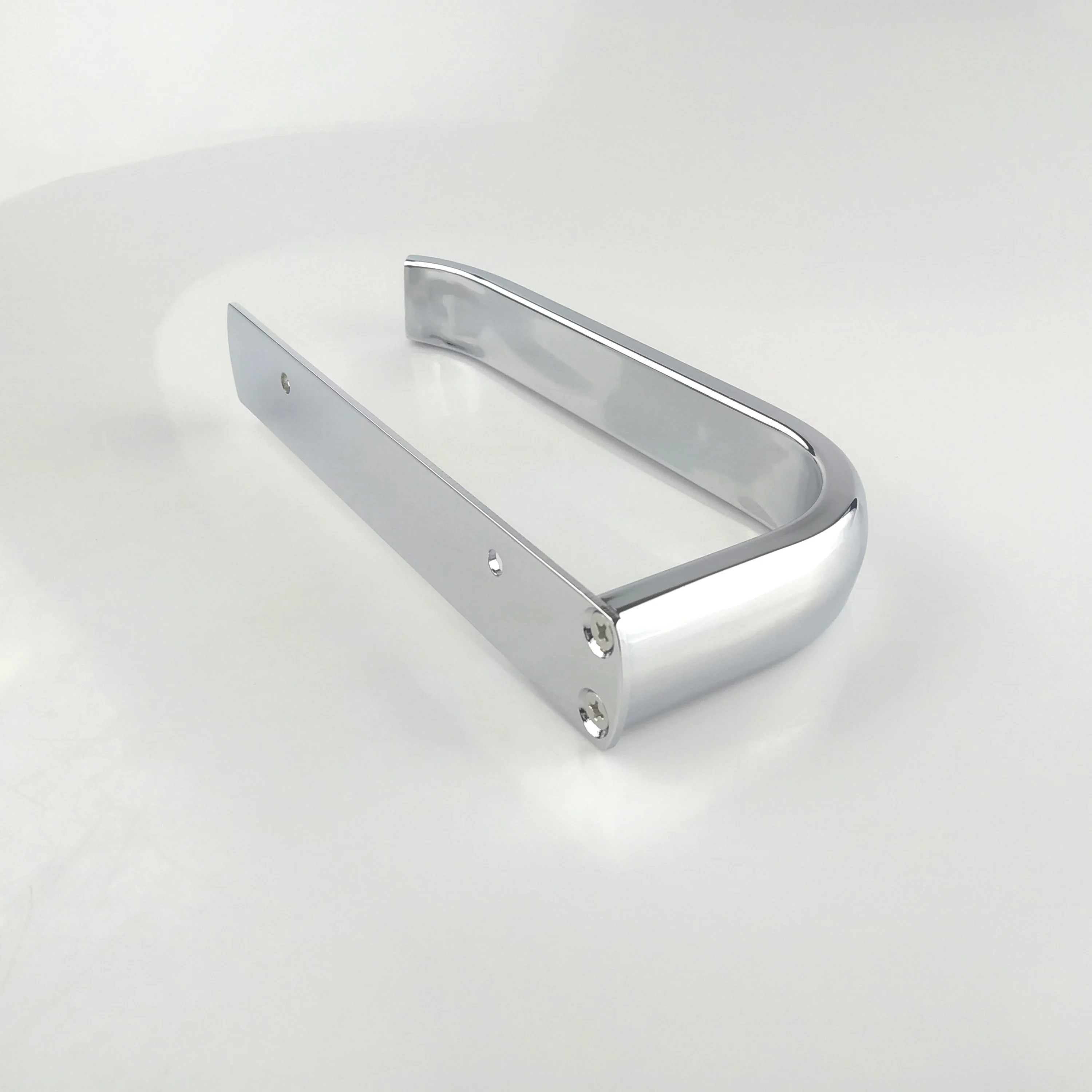 Chrome Finish Half Open Toilet Roll Paper Rail Holder modern Simple Brass Material Toilet Tissue Holder 80006
