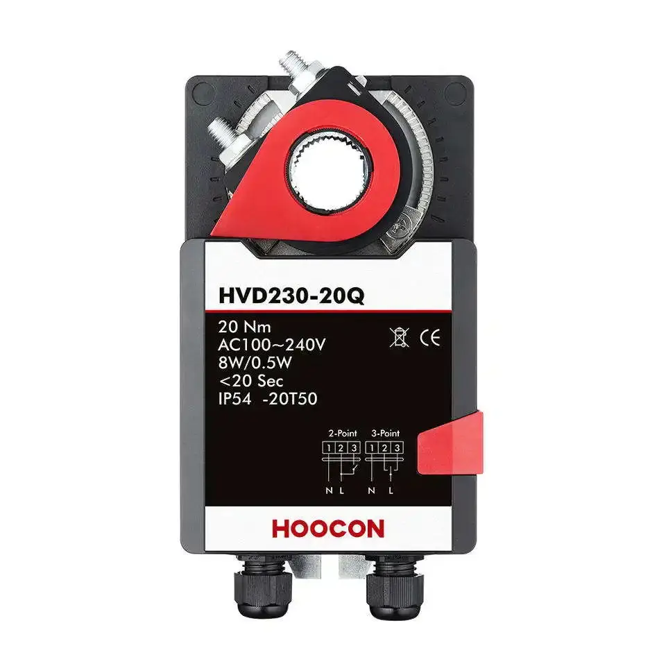 HVAC System Motorized Fast Running Damper Actuator 20Nm 24V Control Actuator for Sale