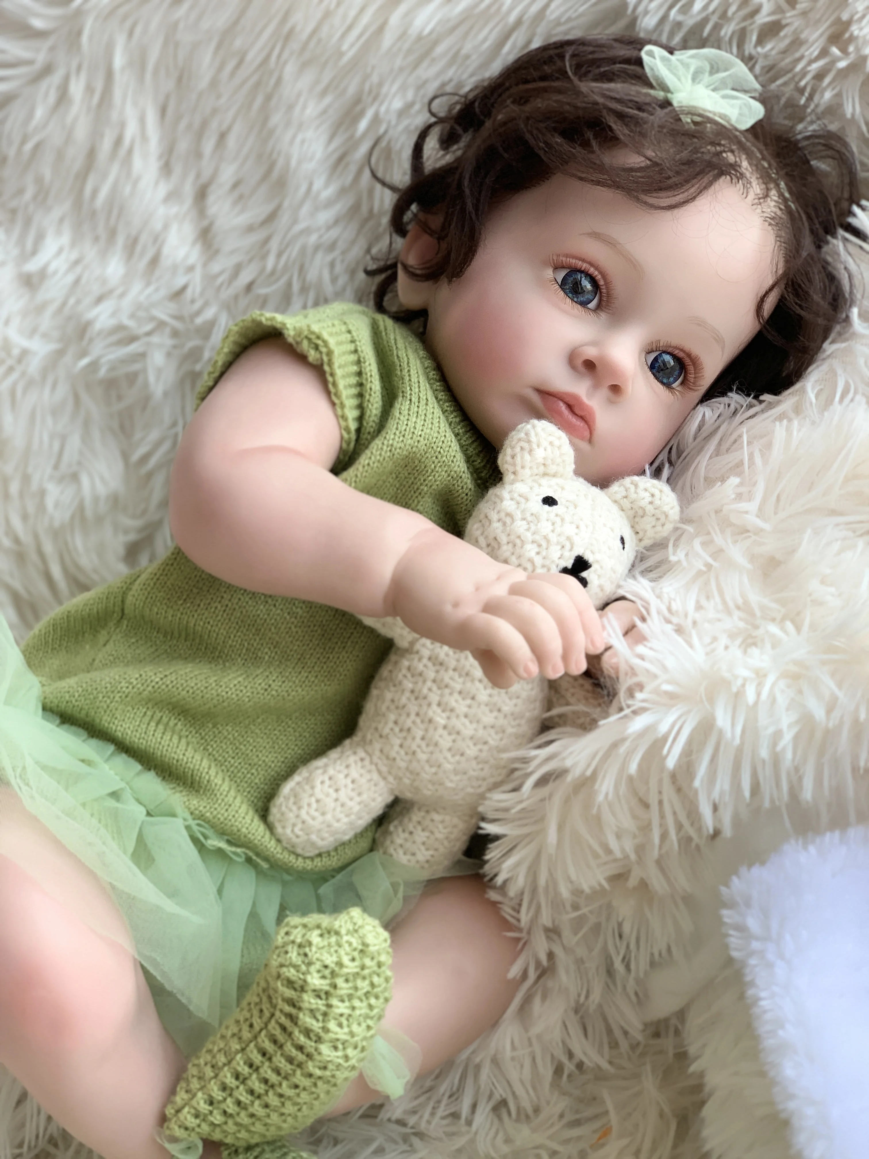 R&B Reborn Baby Dolls Molds Realistic Black Girl Silicone Newborn China Inch Free That Pee Twins 100 Doll