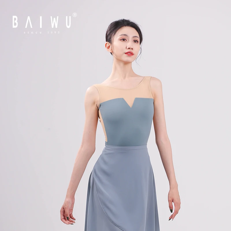 121141026 Baiwu Girls Rhythmic Gymnastics Leotards Women Body Suits Ballet Leotard Stage & Dance Wear