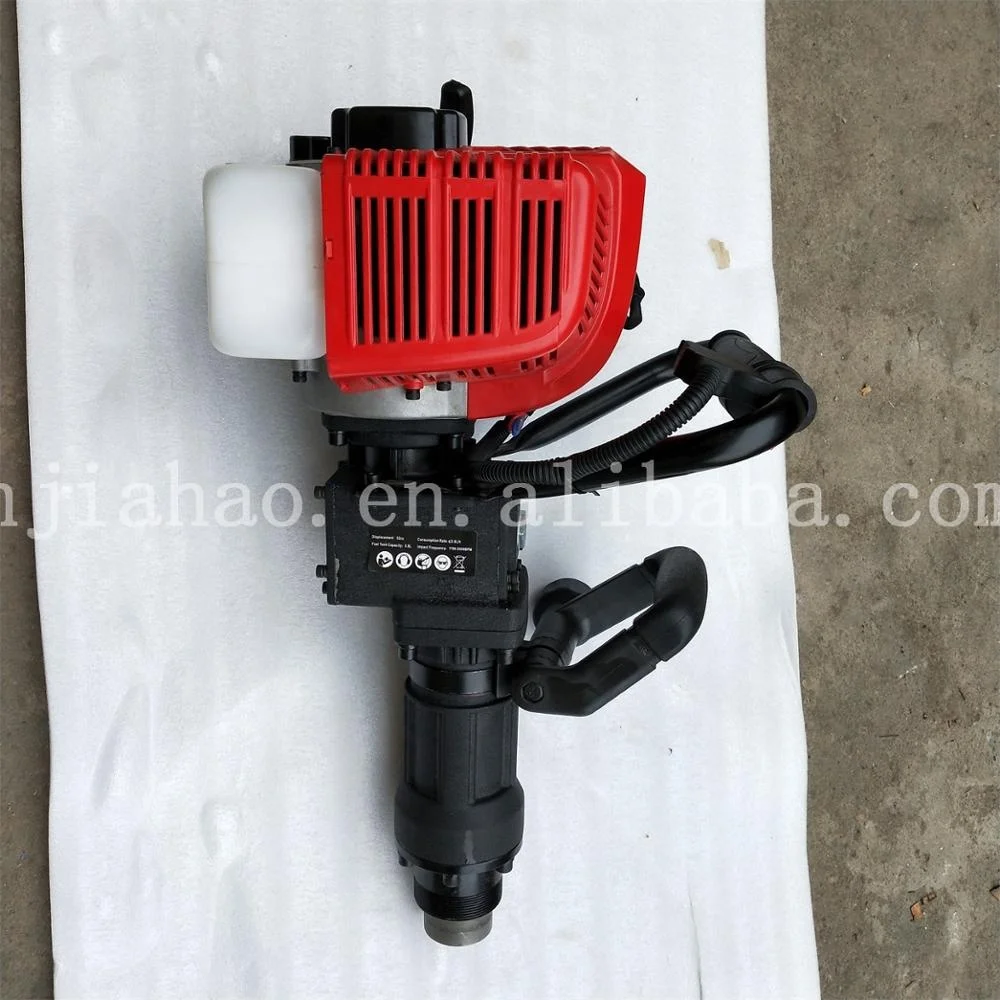 JH55A  52cc Gas Powered Post Driver Gasoline Engine 2 Stroke Fence Pile Driver Jack Hammer