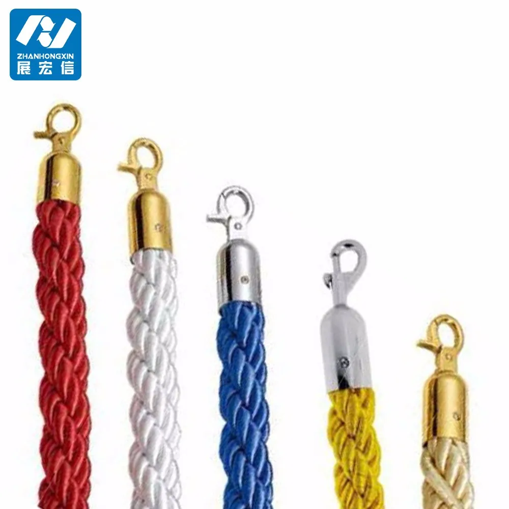 2024 Hottest Queue Stanchion Rope ,Braided&Twisted rope with Low price