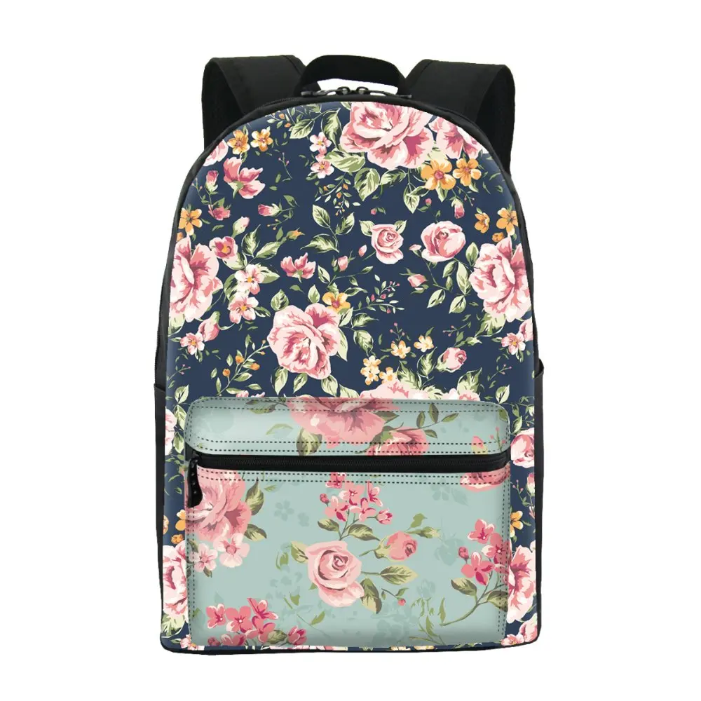 2016one2 Design Korean Style Printed High School Backpack
