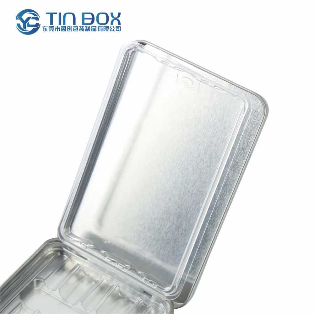 Custom Child Resistant Child Proof Metal Tobacco Cookie Tin Box Packaging Sliding Box Tin Case For 5/Five Packs Rolls