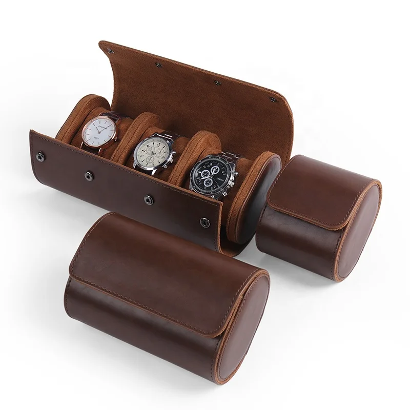 OJR Заводские часы в рулоне на заказ портативные Caja De Reloj Роскошные дорожные часы Органайзер коробка кожаные коробки для часов чехлы