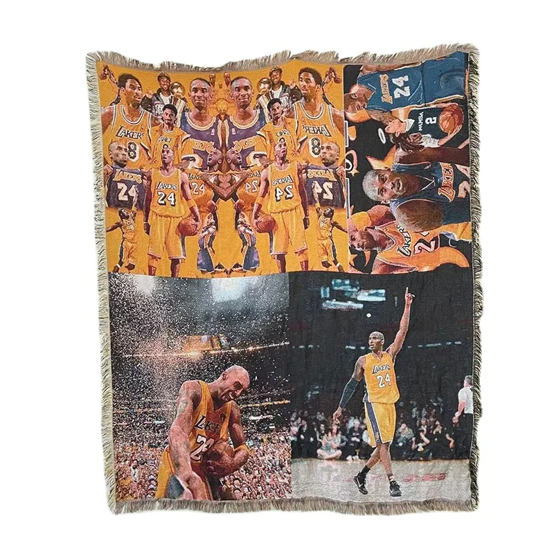 Custom tapestry woven blanket custom design tapestry hoodie throw pants blanket