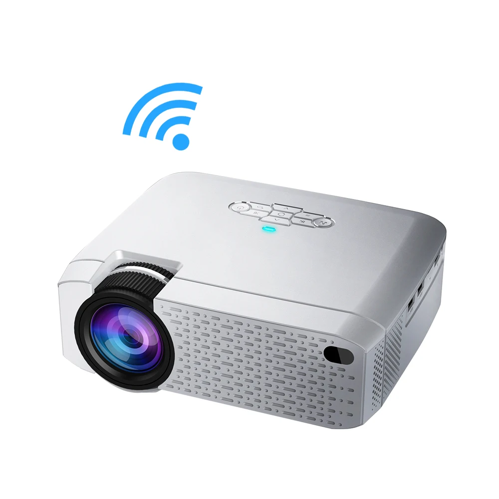 D40 домашний кинотеатр 1080P WiFi Мини ЖК-проектор Android 9,0 4K видео портативные проекторы