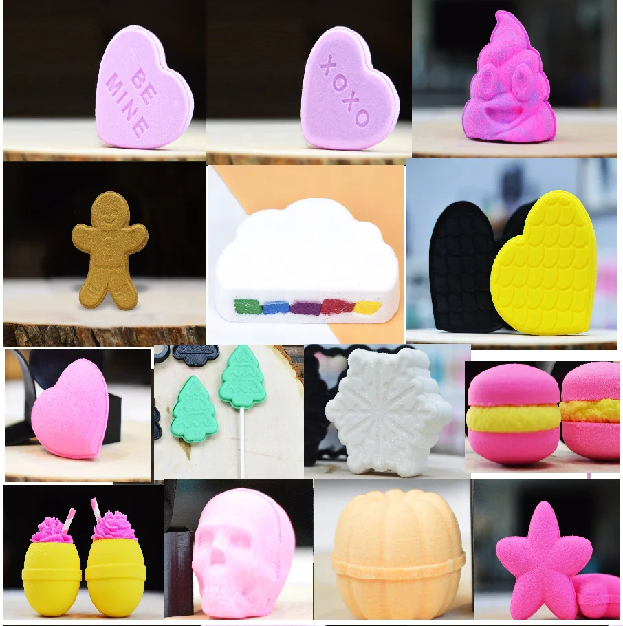 mini bath bomb makking machine with flowers in them for women