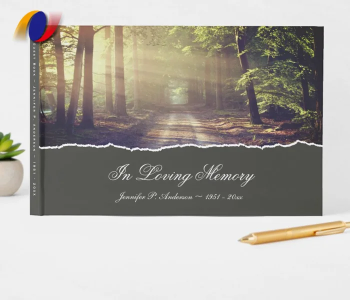 Похоронная Гостевая книга и открытка популярная элегантная мемориальная для похорон печать на заказ цветная