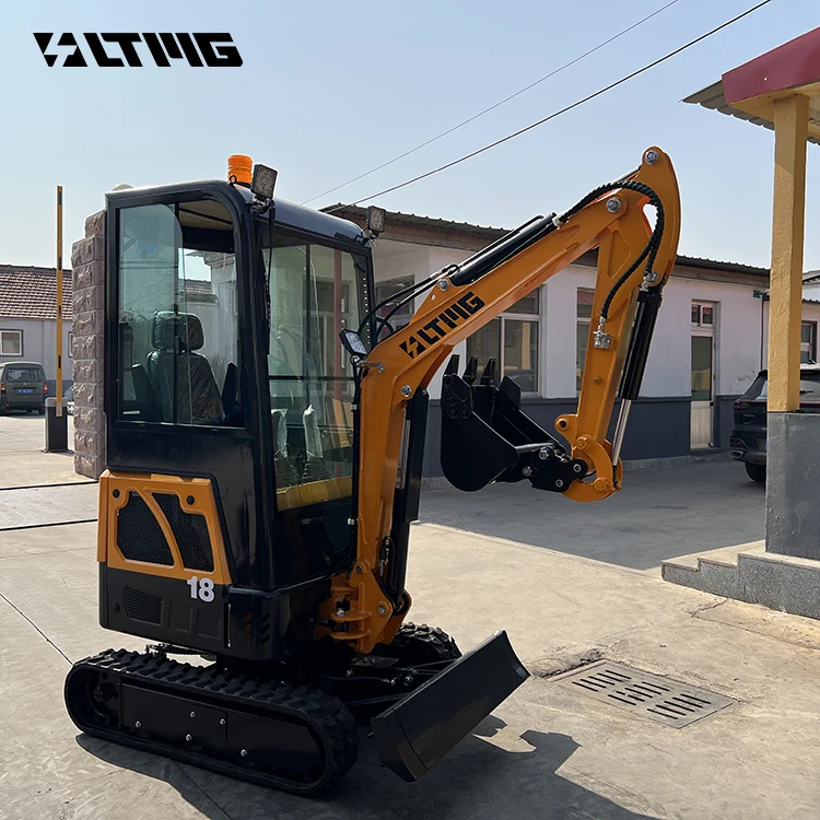 FAST SHIPPING LTE18 MADE IN CHINA 1.8 TON mini small bucket hydraulic crawler excavator low price with side shift