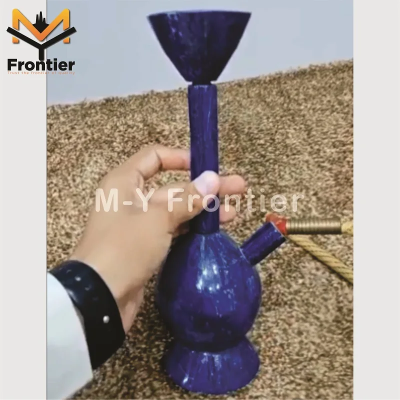 High Quality Natural Lapis Lazuli Handmade Water Pipe Shape Showpiece Polished OEM Gemstone Healing Crystal Craft from Pakistan.