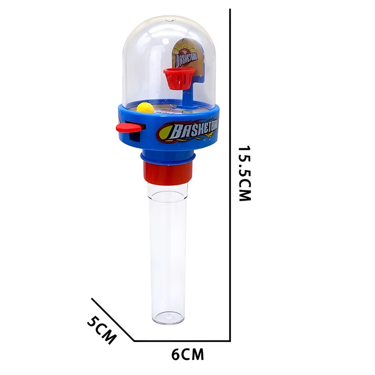 Funny surprise gift mini slam dunk toys basketball game plastic candy toy for kid