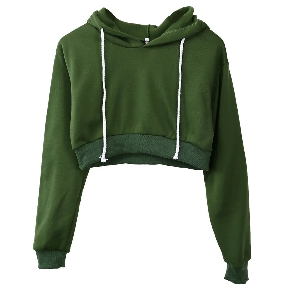 
Crop Tops Hooded Pullover Custom Loose Sweatshirt Streetwear Hoodie Womens Ladies Long Sleeve Leopard Hoodie Fleece Casual 