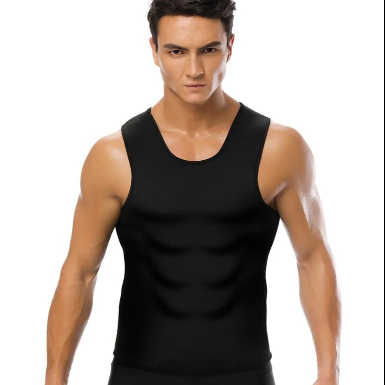 
On Sale Neoprene Slimming Vest Sweat Sauna Suits Gym Mens Weight Loss Shapewear Sport Wearing Bodyshaper For Male 