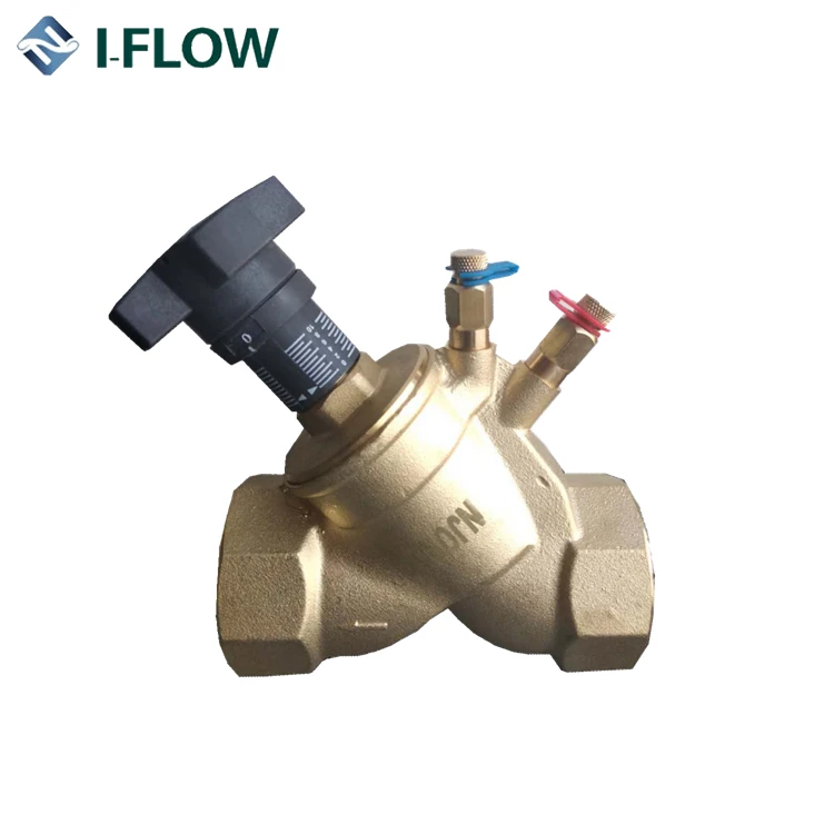 Bronze Fixed Orifice Double Regulating Balancing Valve Standard Water Manual Medium Temperature General DN15-DN50 CN;ZHE QIF