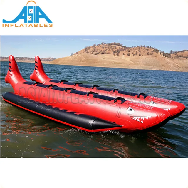 Inflatable Shark Boat Banana Boat Towable Water Ski Tube