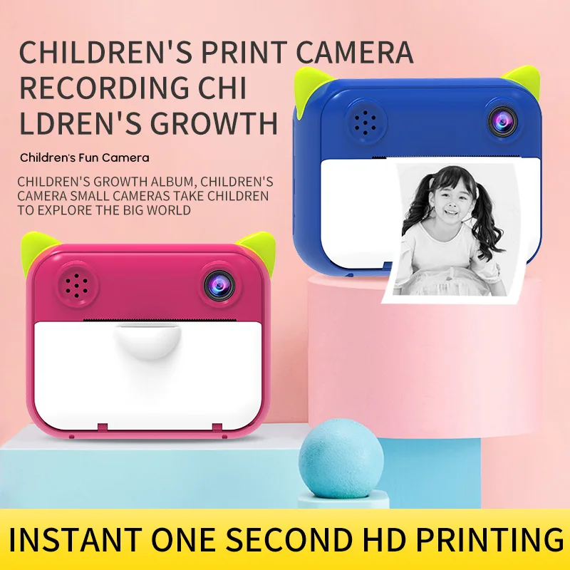 2022 New Arrival Kids Toy Camera Youtube Children Selfie Toy 2.4 Inch Games Video Digital Print Camera for Boys Christmas Gift