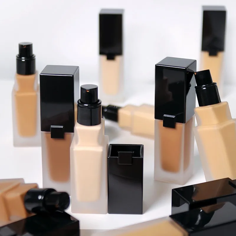 Makeup Base Waterproof Full Coverage Foundation Lasting Lightweight Face BB Cream Cosmetic Private Label Liquid Foundation