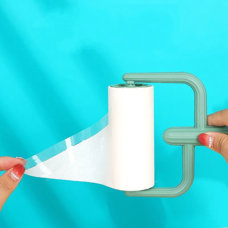 Plastic Handle Detachable Adhesive Paper Cleaning Removal Brushes Pets Hair Roller Removal