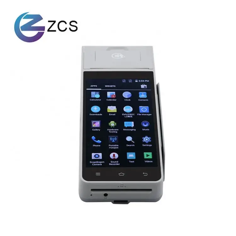 Новинка 5 0 дюймовый смарт-терминал Z90 считыватель карт EFT Pos с принтером для печати билетов управление