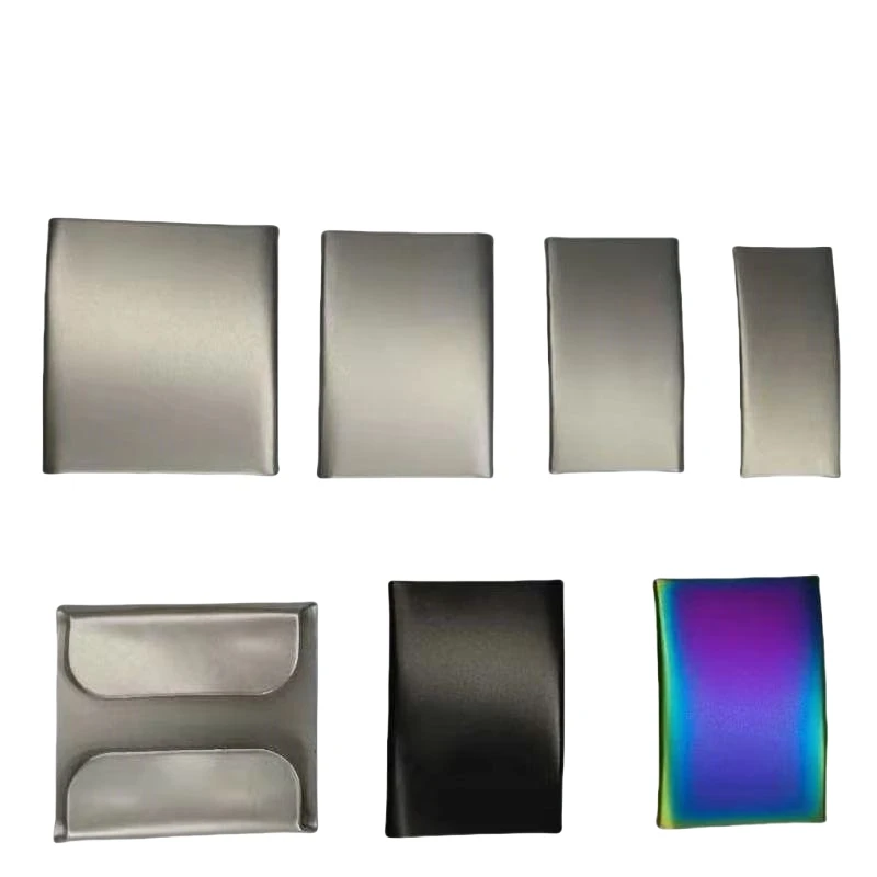 30/35/45 x 20mm Silver blank metal tag Custom logo stainless steel plate for 18mm width silicone elite bracelet watch band