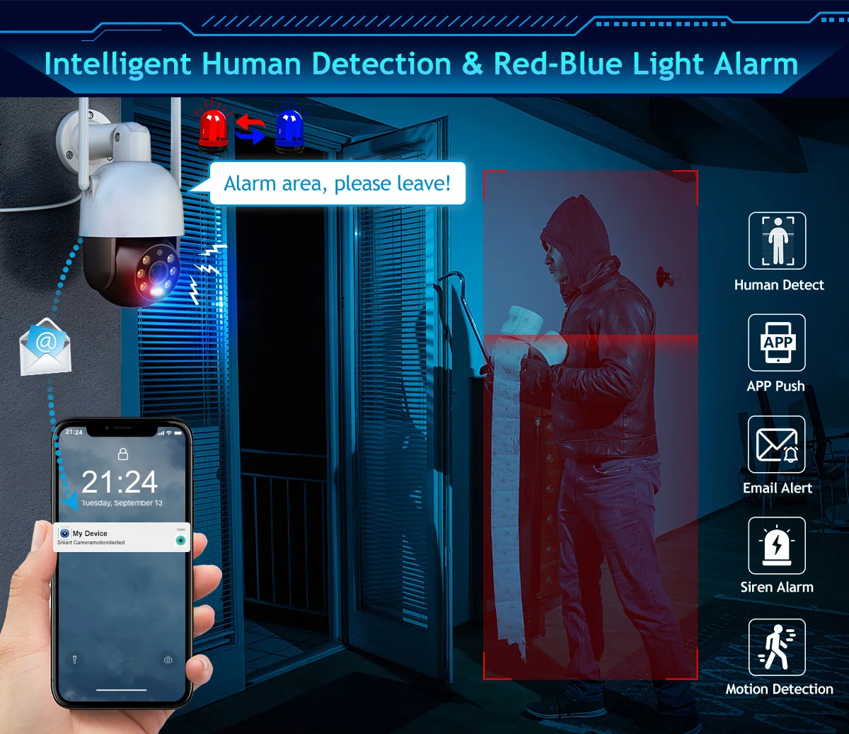 Techage открытый 5Mp 8-канальный Cctv камера системы двухстороннее аудио домашняя камерная система