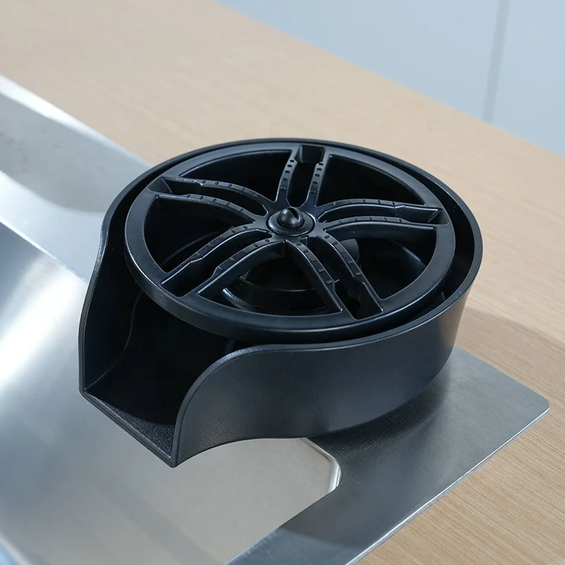 New Hands Free Automatic Rotating Spray pull out Glass Cleaner Washer Mini High Pressure Cup Rinser Dishes Washer For Kitchen