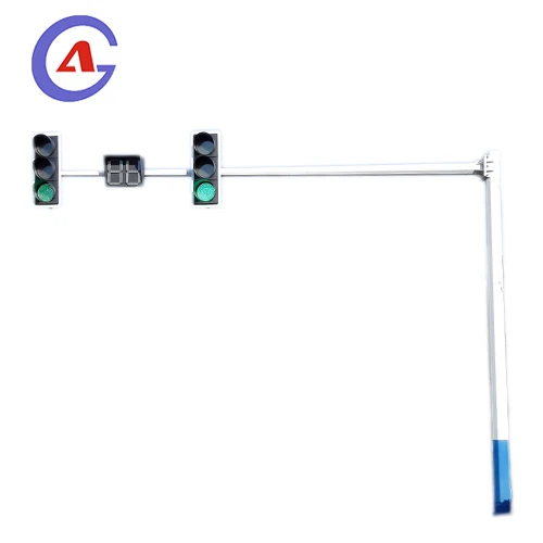 OEM Various Sizes Shapes Metal Poles Traffic Vehicle Signal Light Pedestrian Light Pole Traffic Sign Poles