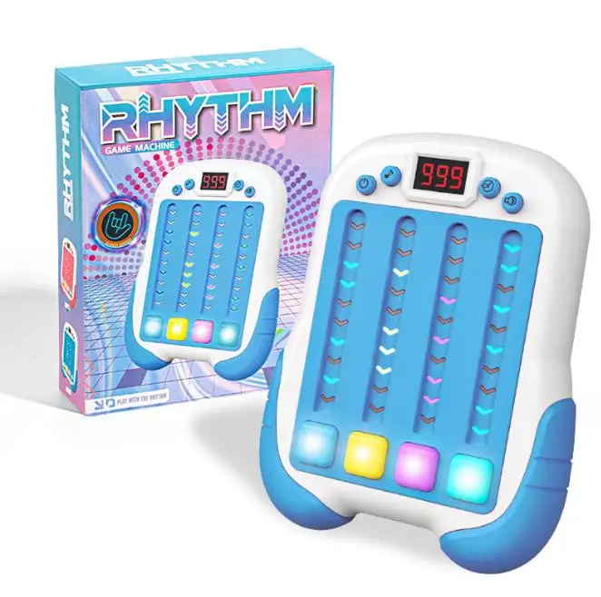 2024 Handheld Puzzle Press Toy Light Up Sensory Fidget Toys Quick Push Game Educational Rhythm Game Machine For Kid Adult