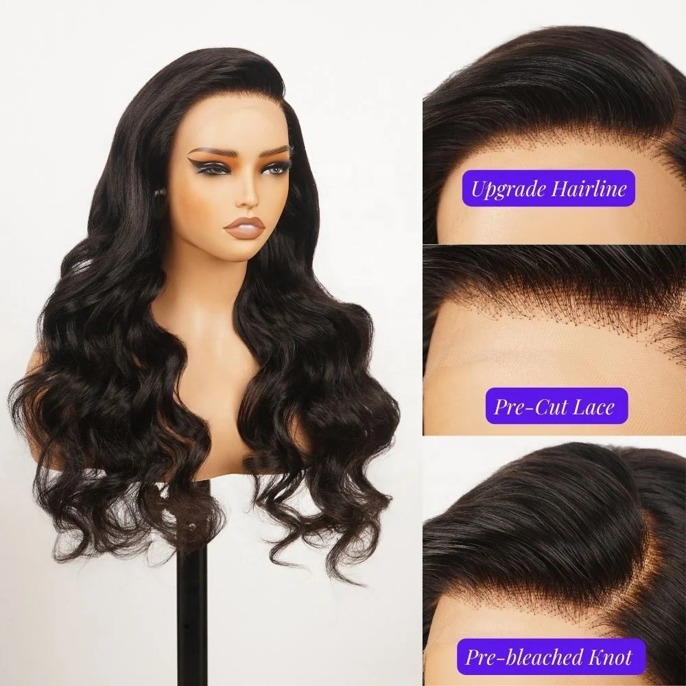 Beauty Products For Women Glueless Wigs Human Hair,Raw Vietnamese Wig Cuticle Aligned Hair Body Wave 13X4 Full HD Lace Wigs
