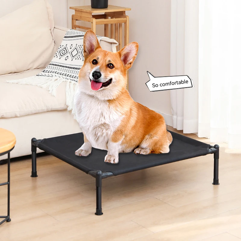 Elevated Dog Bed Raised Dog Cot for Small Dogs Portable with Washable Breathable Mesh Metal Frame Cooling bed