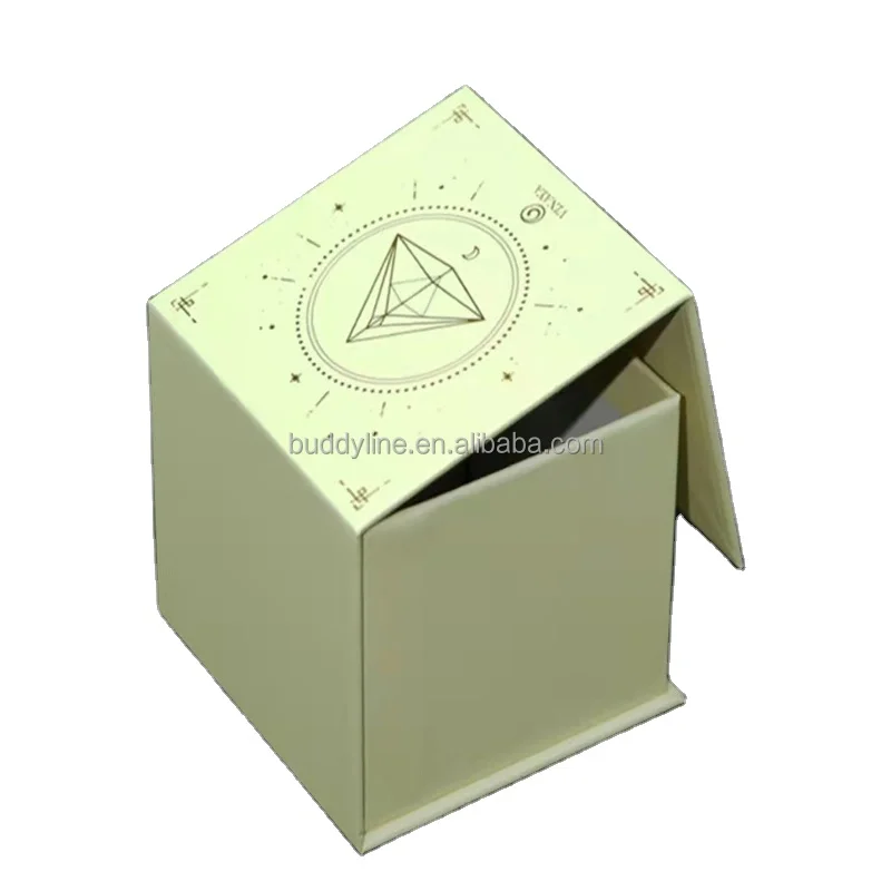 wholesale luxury small magnetic closure gift boxes with ribbon box packaging for 3ml 5ml 9ml concentrate square round jars