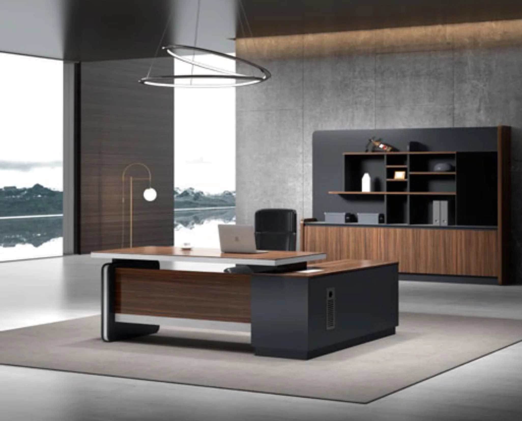 Small Single Office Desk Counter