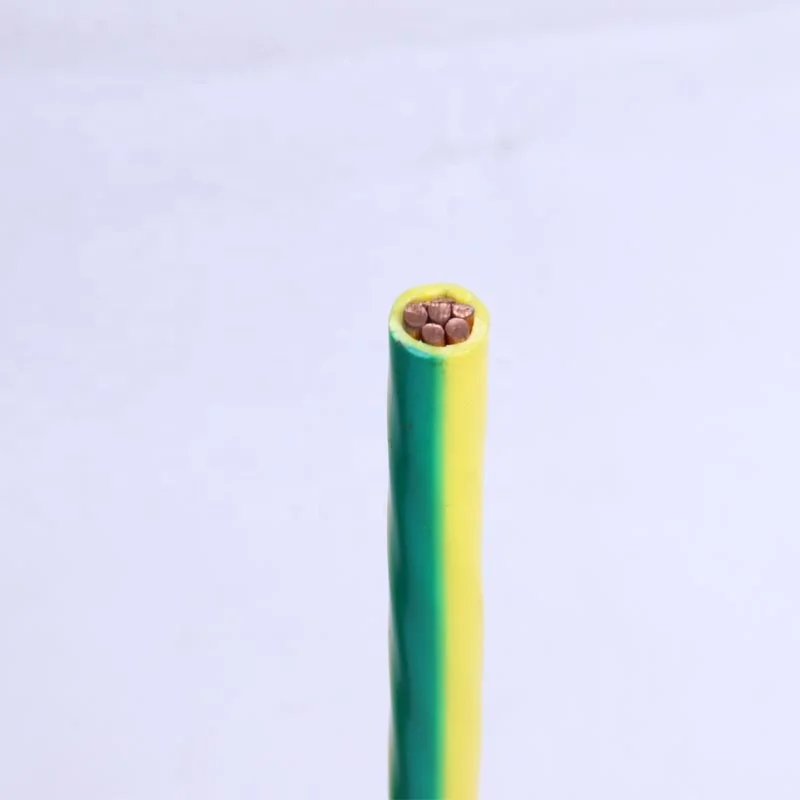 150mm Flexible Copper PVC Covered Earth Grounding Wire Cable Green/Yellow
