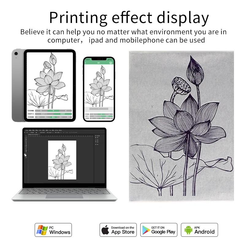 Портативный принтер для татуировок 0 5 кг мини-OEM машина переноса беспроводной батареи трафарет тату термальная копировальная