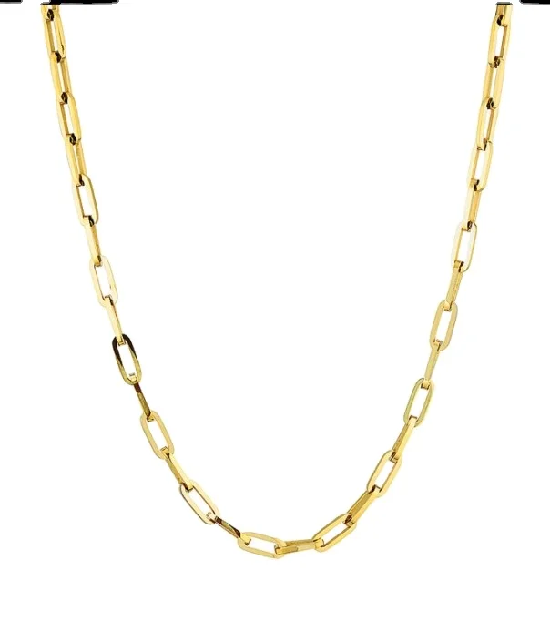 2021 Новая конструкция из нержавеющей стали для мужчин и женщин, цепочка ожерелье позолоченное большое Anch цепи ожерелье ювелирные изделия