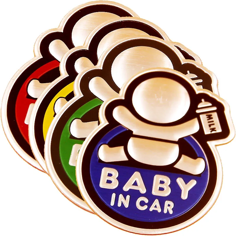 Пользовательская Безопасность 3d наклейка на автомобиль ребенка на доске знак