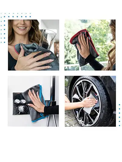 Lint Free Carbon Microfiber All-Purpose Cleaning Cloth Glass Cloth