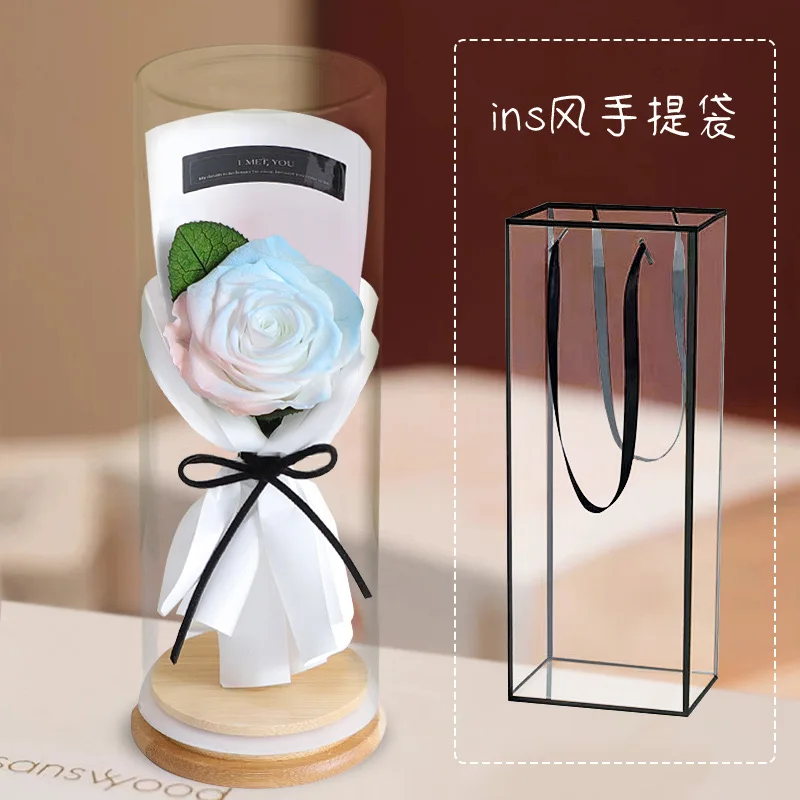 2024 Mothers Day Gifts for Mom Romantic  Eternal Flower Forever Preserved Rose Flower in Glass Dome Valentines Day Gifts