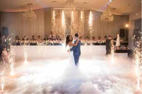 Wedding Decoration Firework titanium fountain pyro Remote Dmx Control Stage Rainfall Waterfall Firing System cold Spark Machine