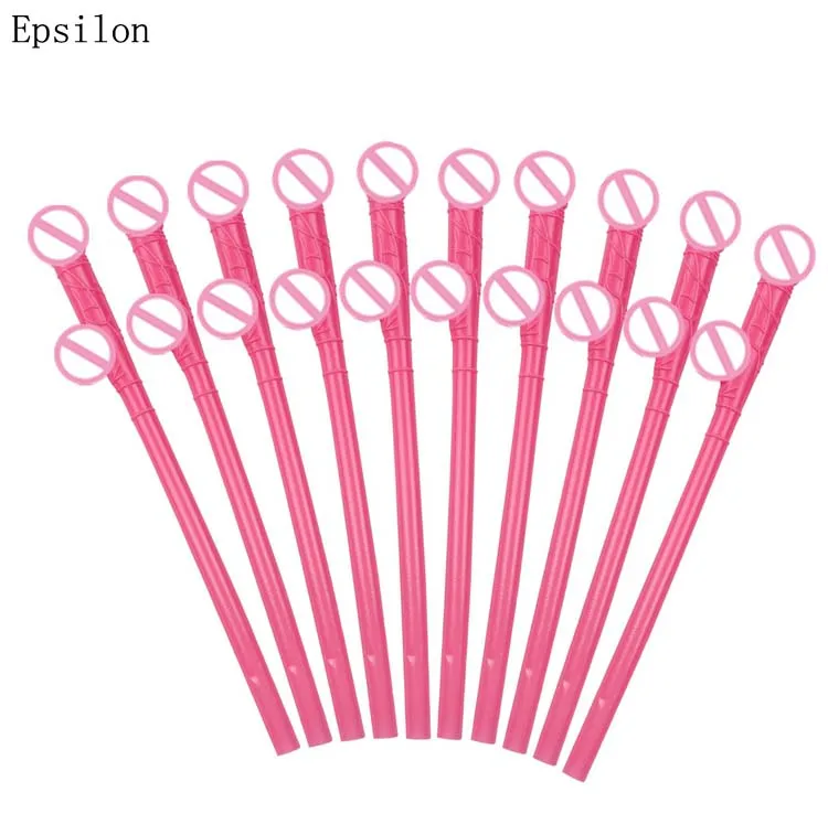 Epsilon Bachelorette Party Bridal To Be Supplies Funny Drinking Penis Straw Hen Party Confetti for Night Willy Bridal Shower Bride Decor