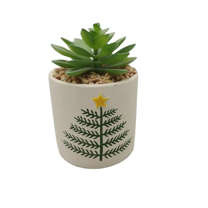 Ceramic mini cartoon succulent pot porcelain flower vase animal plant pots cactus