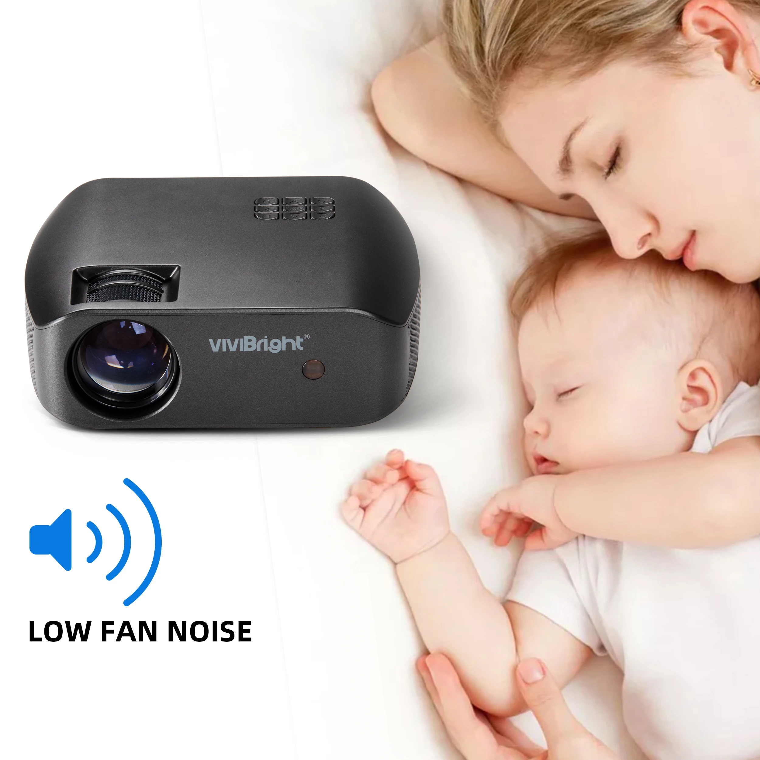 New!! F10 mini christmas projector 2800Lumens VIVIBRIGHT data show projector short throw cheap not laser TV projector