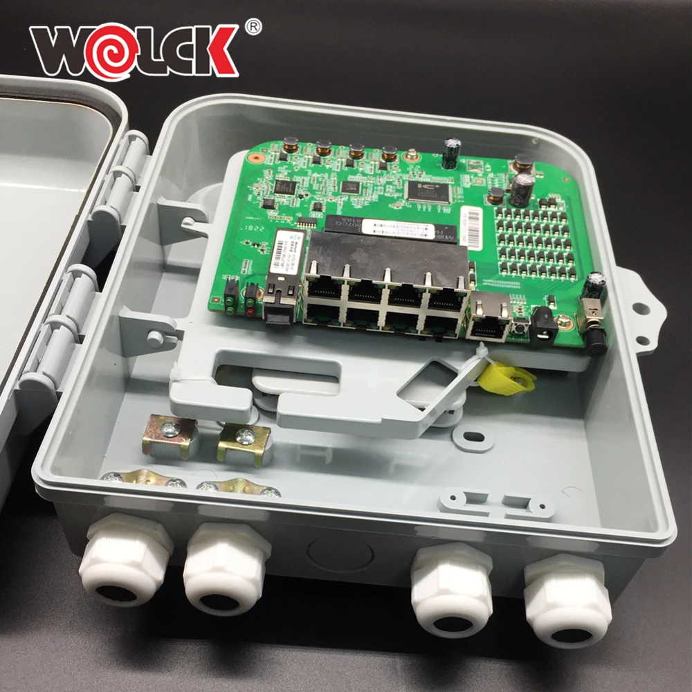 Wolck EPON ONU 8 port Reverse poe EPON ONU