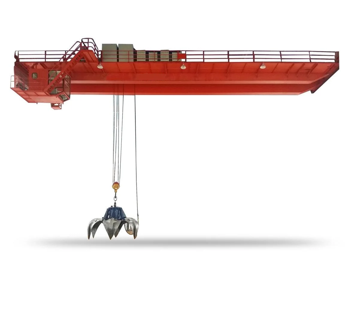 Workshop High Performance 20 Ton QZ Type Electric Double Beam Grab Bucket Crane