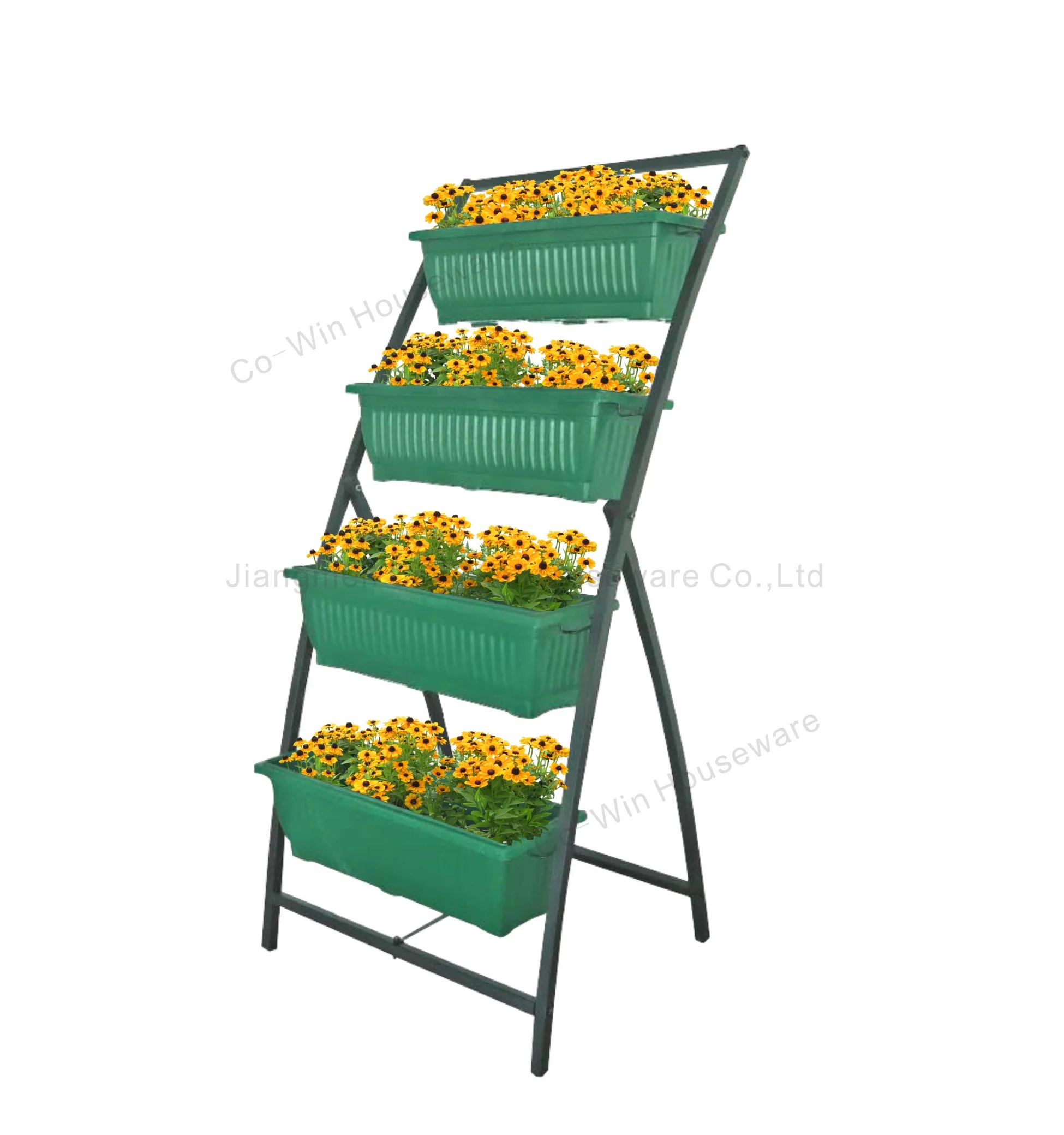 Customized 6 Ft Vertical Raised Garden Bed 4 Tier Metal Planter Stand