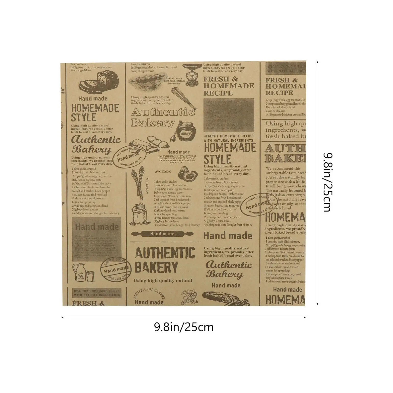 Food Wrap Greaseproof Wax Sheets Food Custom Printed Greaseproof Food Wrapping Paper For Deli Bread Packaging