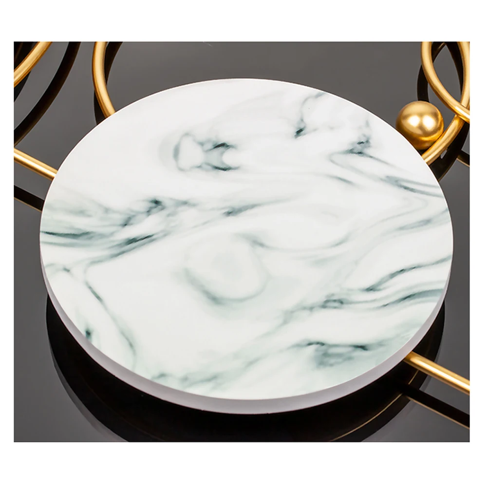 Wholesale Creative Nordic Iron Marble Cheap Wall Clock for Home Decoration